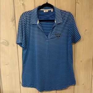 FootJoy Blue Striped Polo Shirt